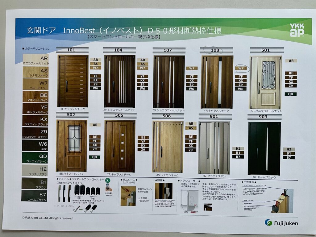 YKK InnoBest D50の親子玄関ドア